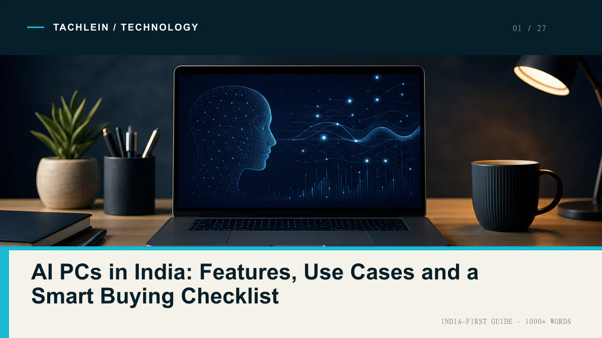 AI PCs in India: Features, Use Cases and a Smart Buying Checklist — Tachlein Technology guide for India