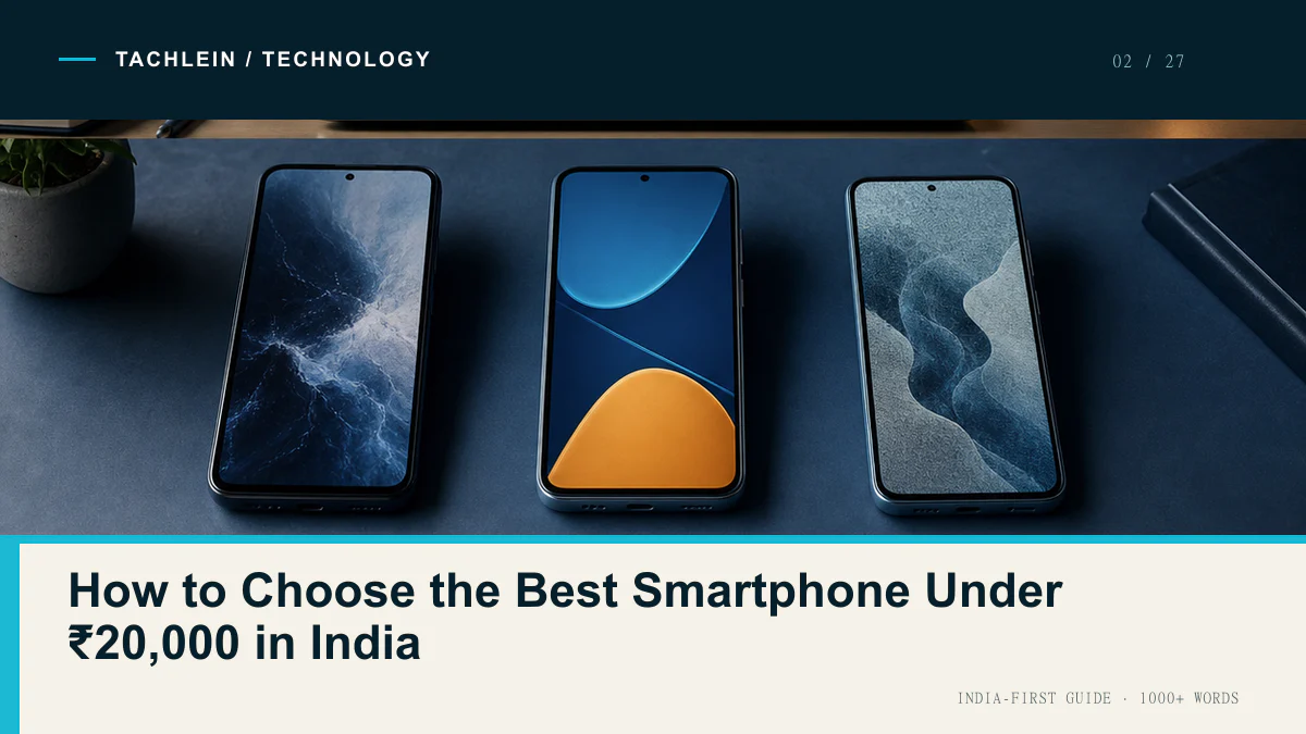 How to Choose the Best Smartphone Under ₹20,000 in India — Tachlein Technology guide for India
