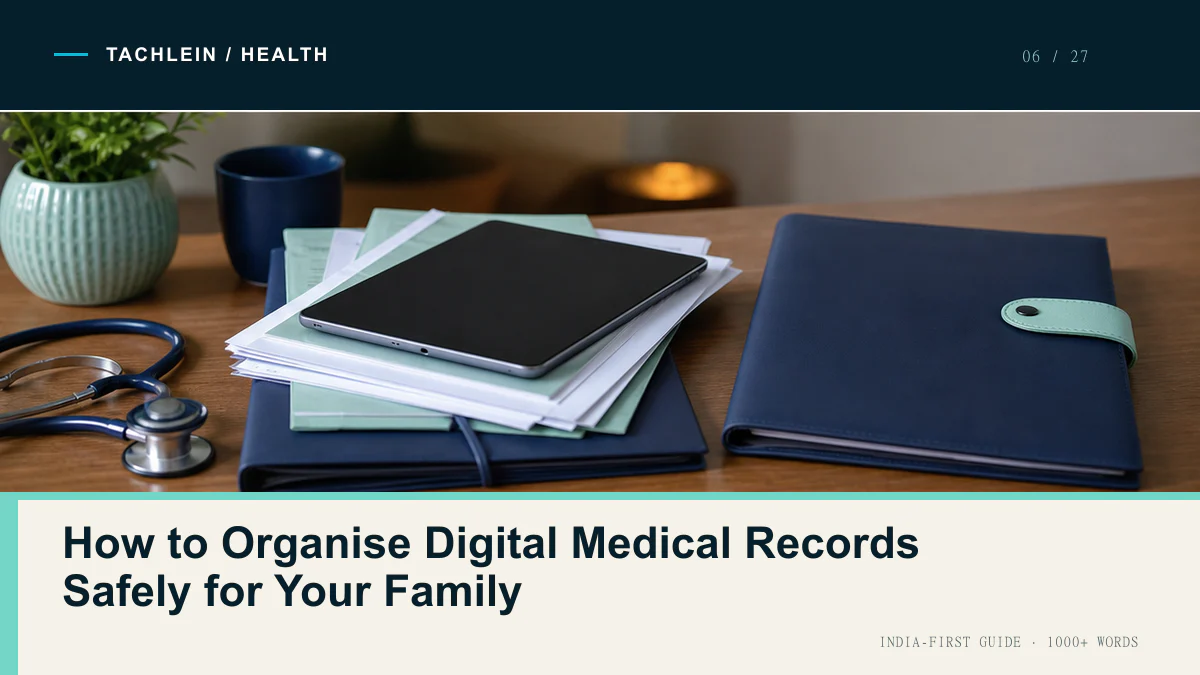 How to Organise Digital Medical Records Safely for Your Family