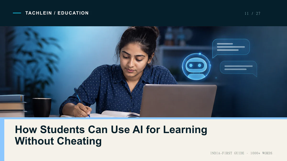 How Students Can Use AI for Learning Without Cheating — Tachlein Education guide for India