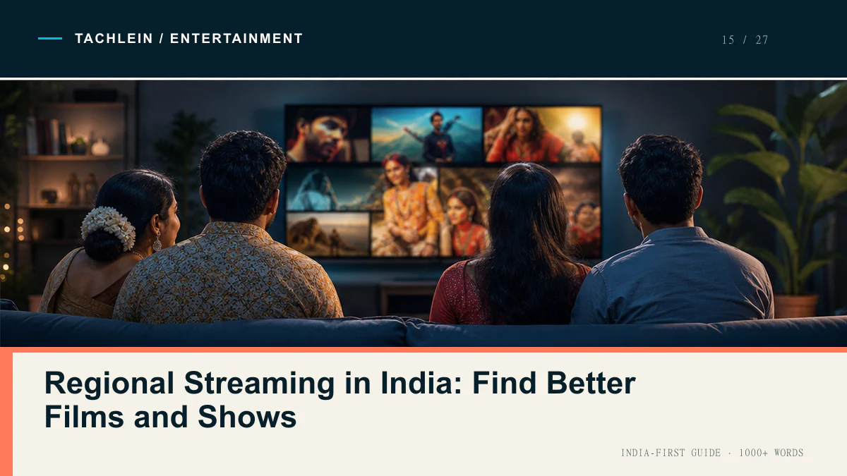 Regional Streaming in India: Find Better Films and Shows — Tachlein Entertainment guide for India
