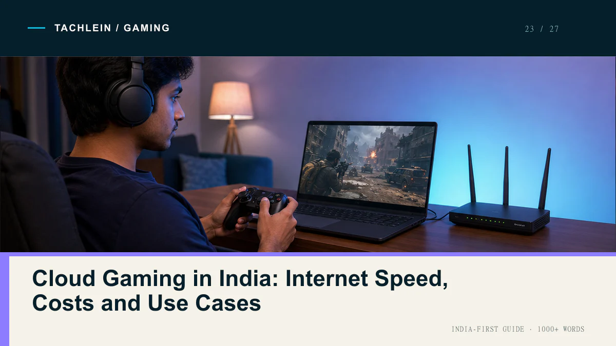 Cloud Gaming in India: Internet Speed, Costs and Use Cases — Tachlein Gaming guide for India